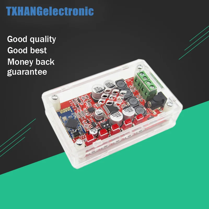 TDA7492P 2X50W Bluetooth 4 0 аудио приемник усилитель модуль Плата + чехол красный diy