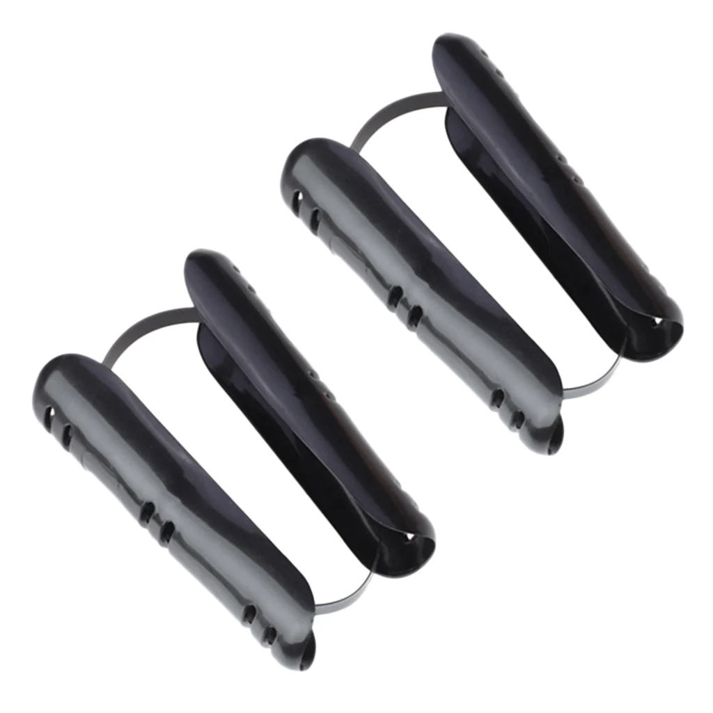 

2x Black Plastic Shoes Organizer Trees Boot Holder Shapers Stretchers 18cm/6in