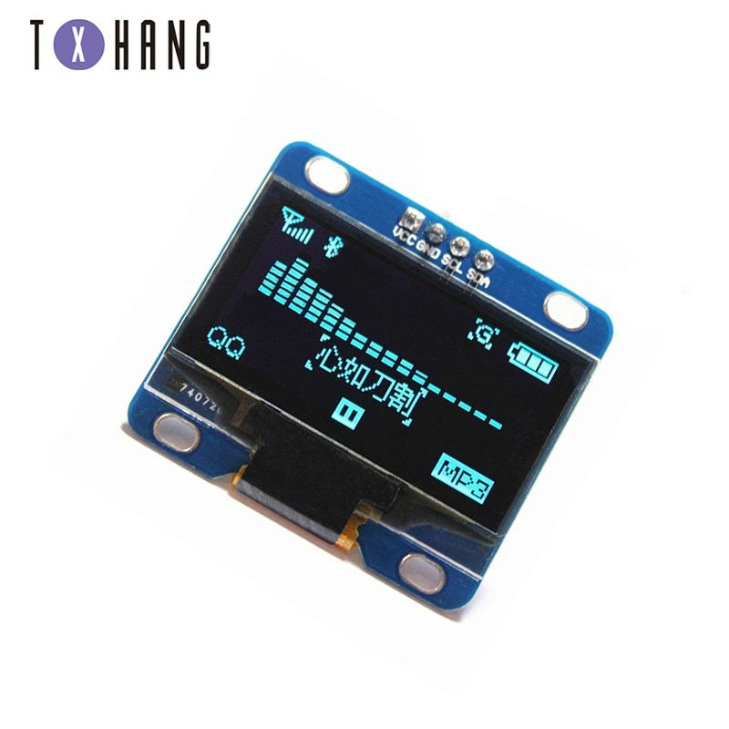 Белый 1 3 &quotI2C IIC Серийный 128X64 OLED ЖК-дисплей модуль/M32/AVR | Электронные компоненты и