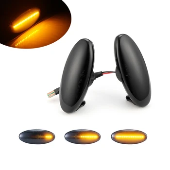 

For NISSAN 1998-2005 D22 FRONTIER PICKUP 2Pcs LED Dynamic Turn Signal Light Side Marker Fender Lights Car Streamer Light 2020