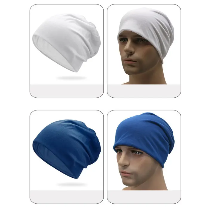 New Fashion Summer Women Men Stylish Beanie Hat Autumn Male Thin Soft Solid Color Stretch Cap Gorra Hombre 16