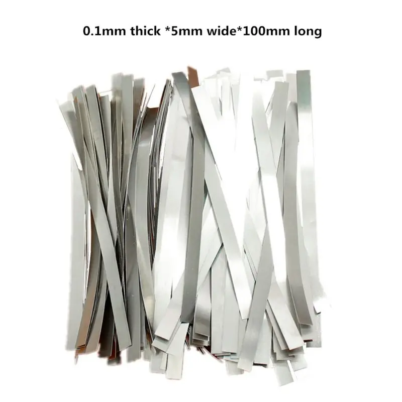 

1Bag Nickel Plated Steel Strip Nickel Strap Sheets for 18650 Lithium Li-Po Battery Soldering Tab Spot Welding Machine Welder