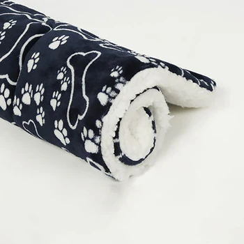 

Pet Dog Blanket Cat Mat Blanket Soft Flannel Warm And Comfortable Sleeping Cover Thicken Pets Mattress