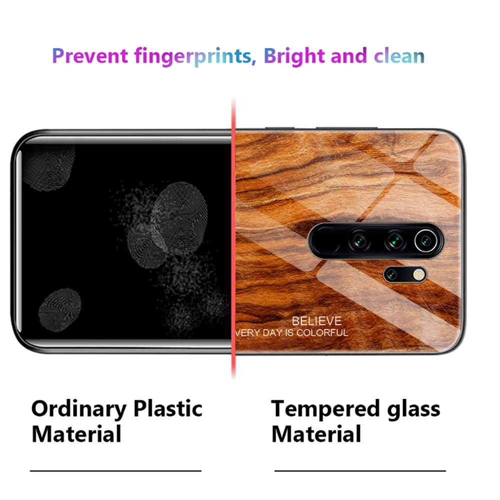 Чехлы с текстурой древесины для телефонов Xiaomi Redmi Note 8 Pro 8T чехол из закаленного
