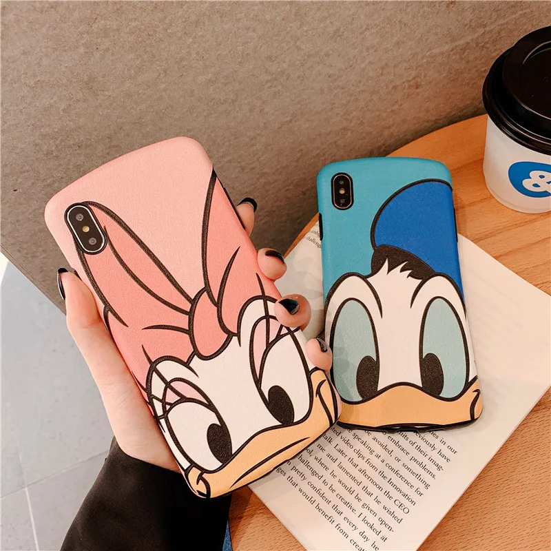 

Matte Daisy Donald Phone Case for Apple iphone 11 Pro Max Soft Silicon Cover for iphone XSmax XR 6S 7 8 Plus Couple Coque Fundas