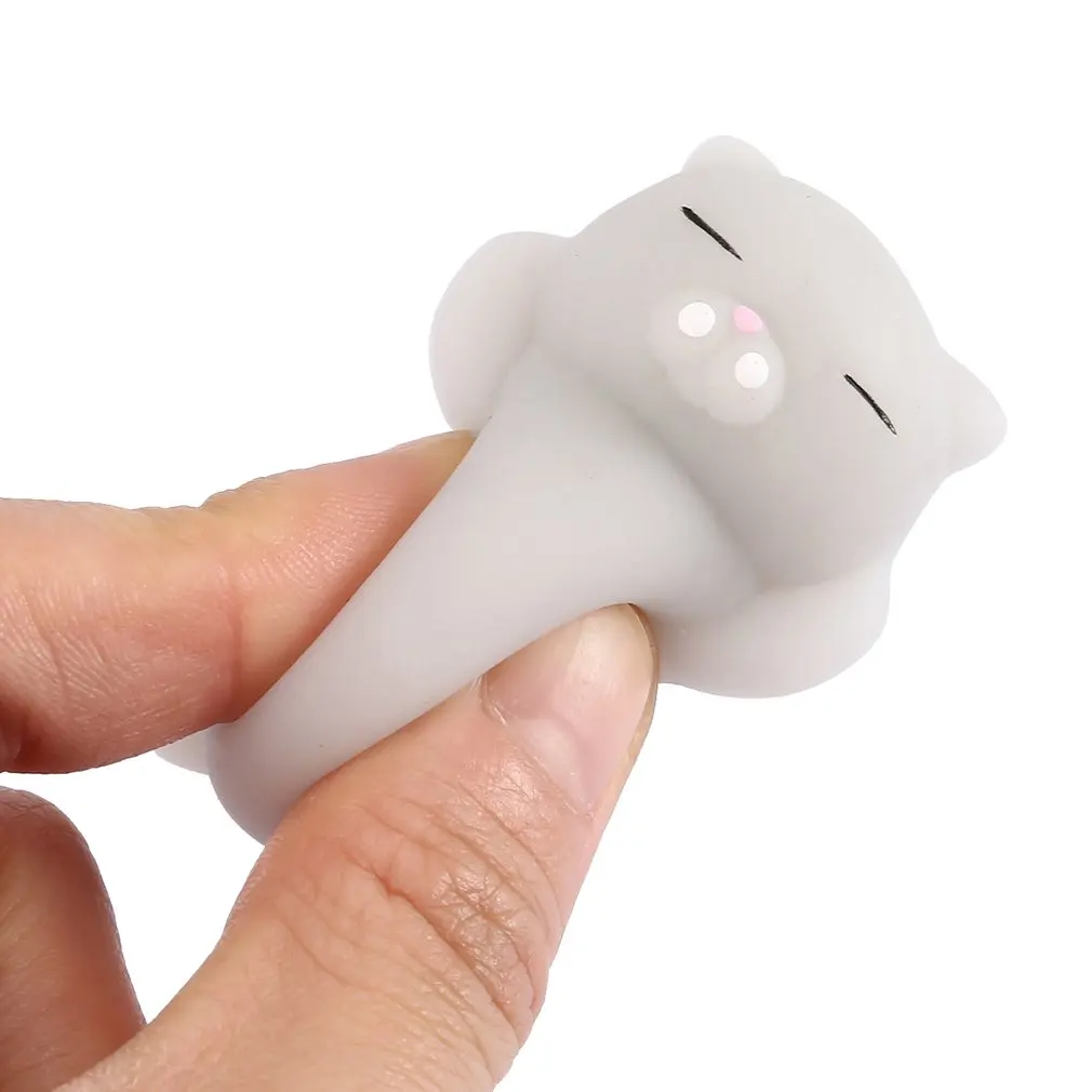 

1pcs Cute Mini Squishy Toy Animal Ding-ding Cat Antistress Ball Squeeze Slow Rising Toy Soft Sticky Stress Relief Funny Gift Toy