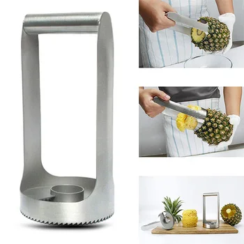 

Stainless Steel Pineapple Slicer Corer Cutter Peeler Ring Wedge Fruit Cutting Slicing Coring Knife Fruit Vegetable Home Tools