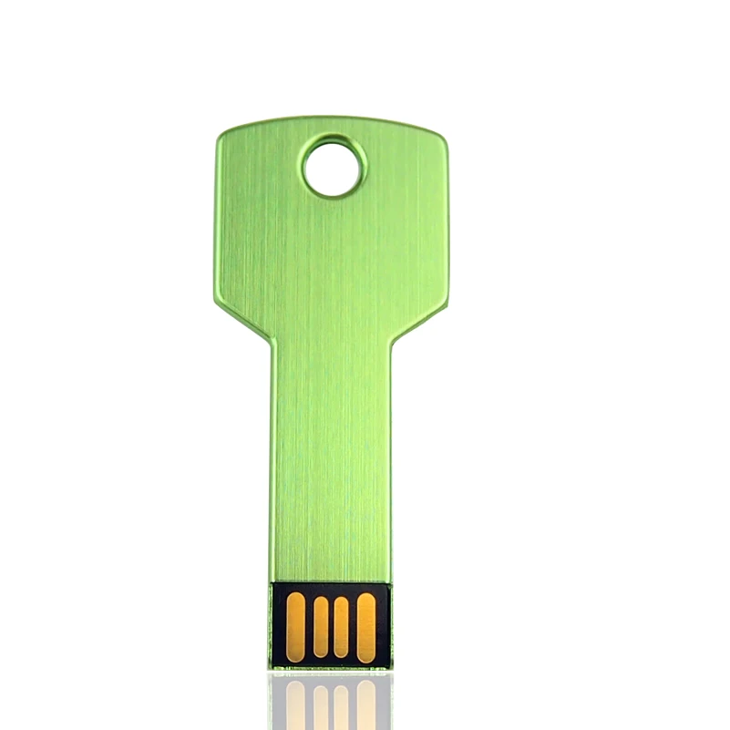 Цена 10 шт./лот бесплатный логотип ключ USB флэш-накопитель пользовательский бренд 64 ГБ 4 ГБ 8 ГБ 16 ГБ 32 ГБ фестиваль подарки карта памяти флешка - Цвет: green