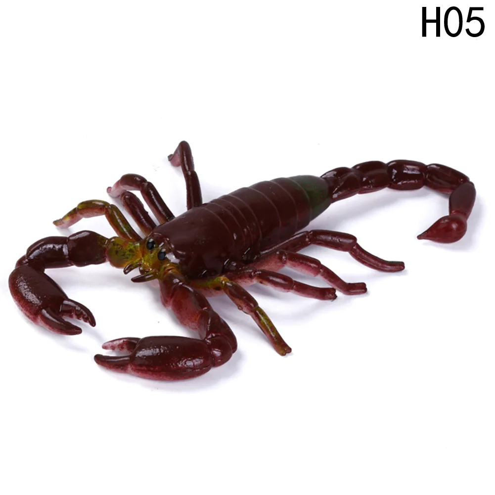 TOY4400H05 Маленькие мини пластиковые фигурки животных мультфильм животное Ползания модель насекомого игрушка для ребенка змея креветки смешной ловкий шутки - Цвет: TOY4400H05