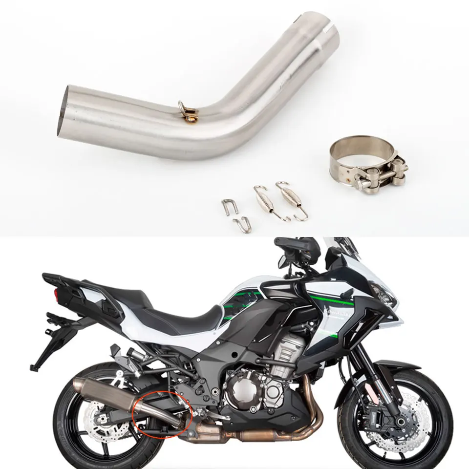 For Kawasaki Versys 1000 Exhaust Klz1000 Muffler 2019-2020 Middle