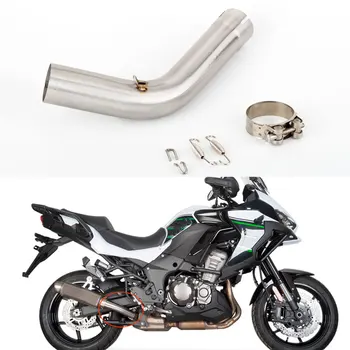 For Kawasaki Versys 1000 exhaust KLZ1000 muffler 2019-2020 Middle Link Tube Motorcycle Escape Exhaust Pipe Modified