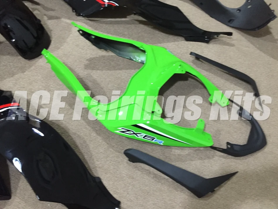 ABS Обтекатель Набор подходит для Kawasaki ZX6R 2013 Мотоцикл Обтекатели ZX-6R Ninja 636 599 кузов красный зеленый