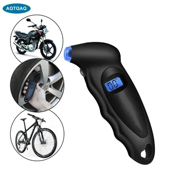 

150 PSI Digital Car Tire Tyre Air Pressure Gauge Meter LCD Display Manometer Barometers Tester for Car Truck Motorcycle Bike