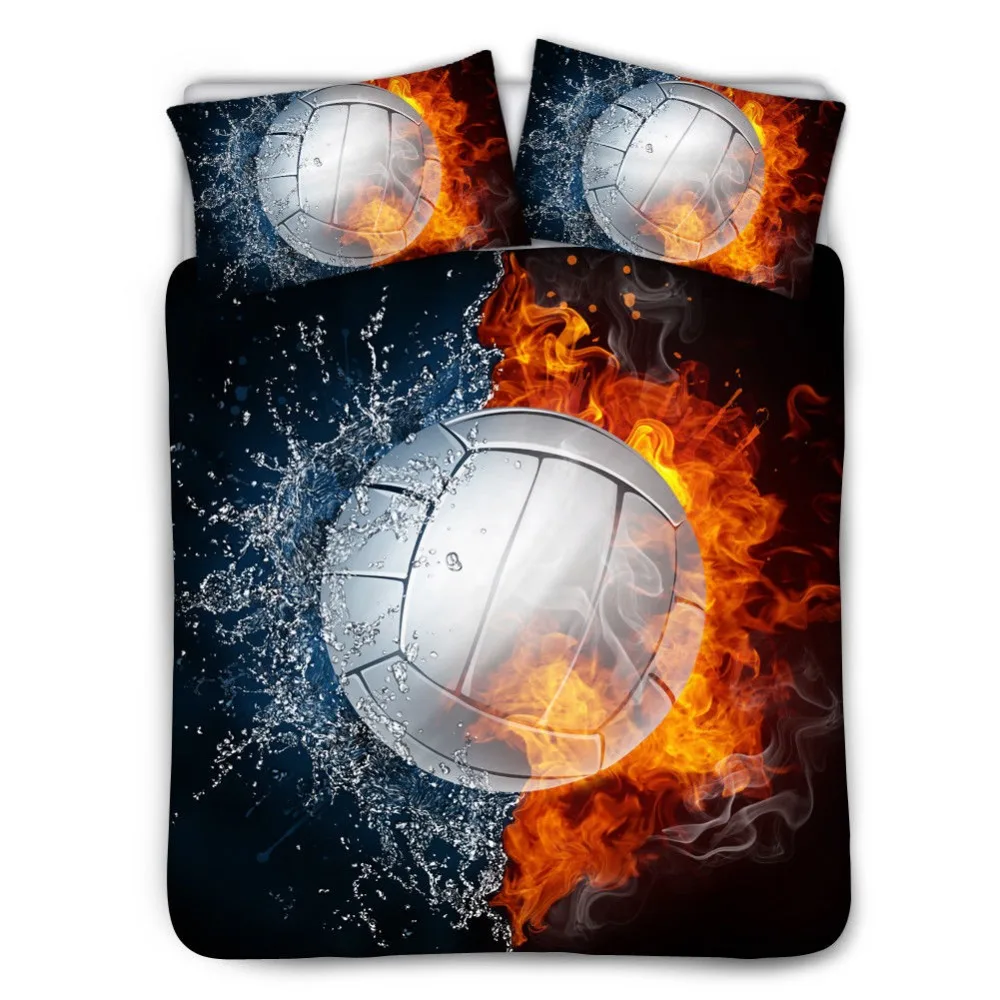 

Bed Bedding Set 3D Volleyball Print Duvet Covers Bedroom Decor For Kids Adult