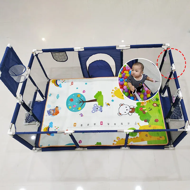 Immaby Baby Lauf gitter mit Basketball rahmen Corra lito für Babys Indoor Baby Spielplatz multifunktion alen Laufs tall für Kinder