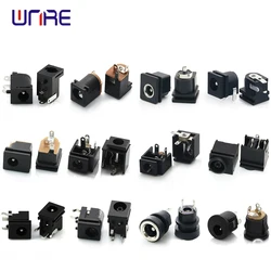 DC-005 DC-015 DC022b Snap In Type Series DC Power Jack 5.5x2.1 5.5*2.5mm Female Plug Socket Adapter Panel Mount Connector