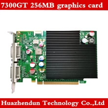 New original 7300GT graphics card 256MB medical dedicated video card PCIE dual DVI 1pcs Free shipping
