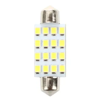 

10pcs 42mm 1.72" 1210 SMD 16-LED Festoon Dome Light White 211-2 212-2