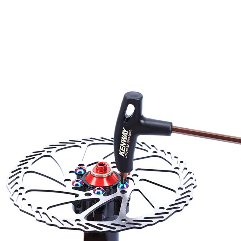 RISK 12 шт. M5x10mm T25 Ti болты ротора дискового тормоза для MTB велосипеда шоссейного велосипеда титановый винт ротора Torx для Avid Sram Ultralight