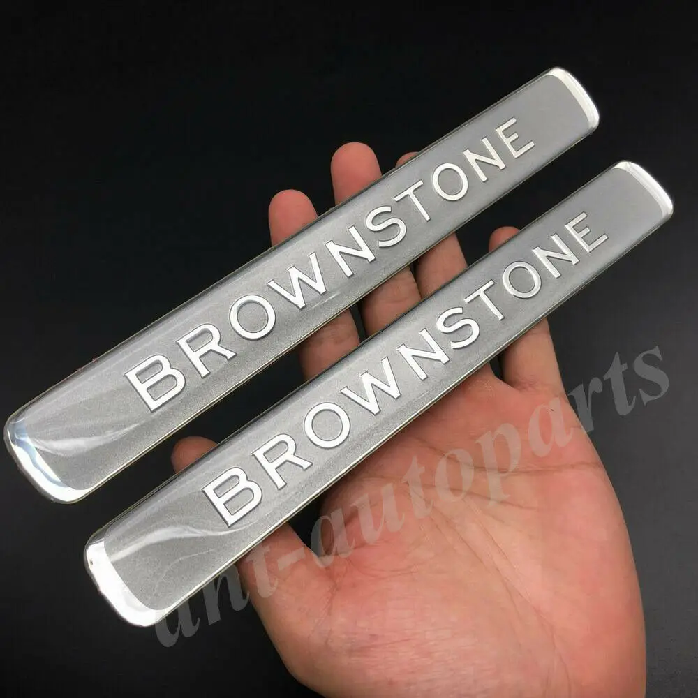

2x Brownstone Car Trunk Tailgate Emblem Badge Decals Sticker Fit Cruiser 200