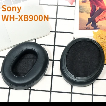 

1 Pair Replacement Ear Pads Black Leather Soft Memory Foam Earpads Ear Cushion Cover For Sony WH-XB900N Headphone