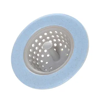 

Silicone Anti-blocking Water Hair Catcher Filter Strainer Practical Home Kitchen Bathroom Round Shape Floor Drain Cover Plug