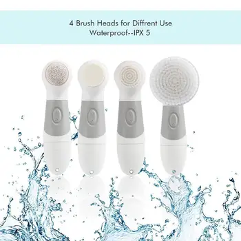 

Face Washing Electric Cleanser Rechargeable Skin Pore Instrume Cleansing Brush Cleansing Face Device Pore Massage Machine K0W4