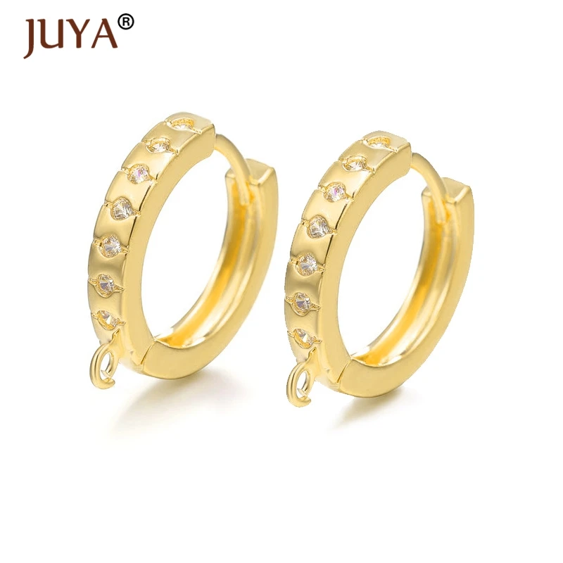 

Earring Findings Earrings Clasps Hooks Fittings DIY Jewelry Making Accessories Copper Zirconia Hook Earwire Jewelry