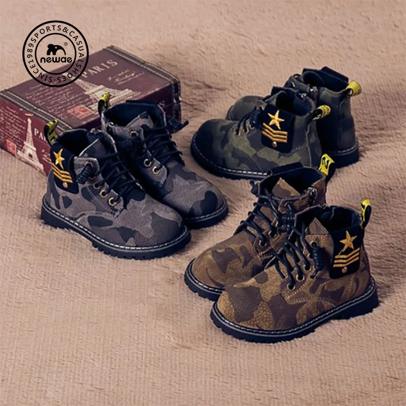 

Item Number Z700 2019 Autumn & Winter New Style Korean-style CHILDREN'S Shoes British Style plus Velvet Martin Boots Cotton-padd