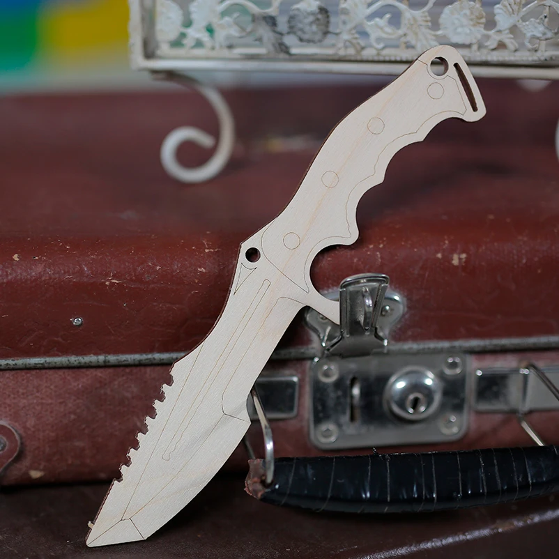 Wooden knife &quotCS GO&quot 25 cm / Children's toy prototype of the sword gift and props for performance |