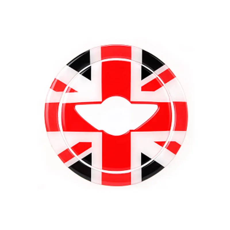 KJAUTOMAX For Mini Cooper R55 R56 R57 R58 R59 R60 R61 Epoxy Resin Steering Wheel Sticker 3D Multi Style Crystal Glue - Название цвета: 4