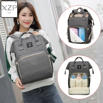 

XZP Fashion Mummy Maternity Nappy Bag Large Capacity Nappy Bag Travel Backpack Nursing Bag for Baby Care Women's Fashion Bag