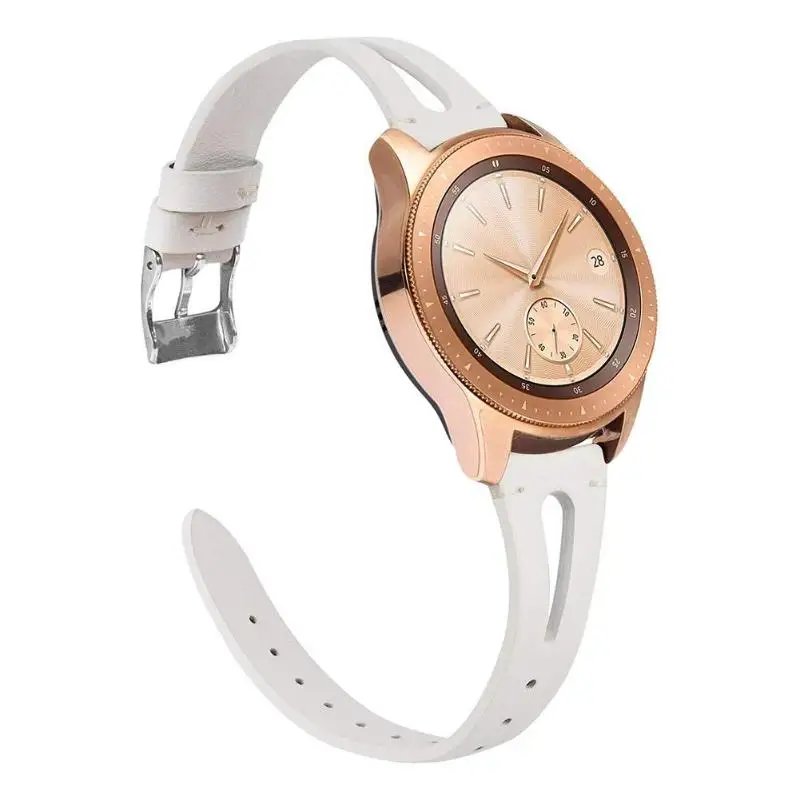 Сменный Браслет Регулируемый мягкий ремешок для часов из натуральной кожи для samsung Galaxy Watch Active 2 аксессуары унисекс