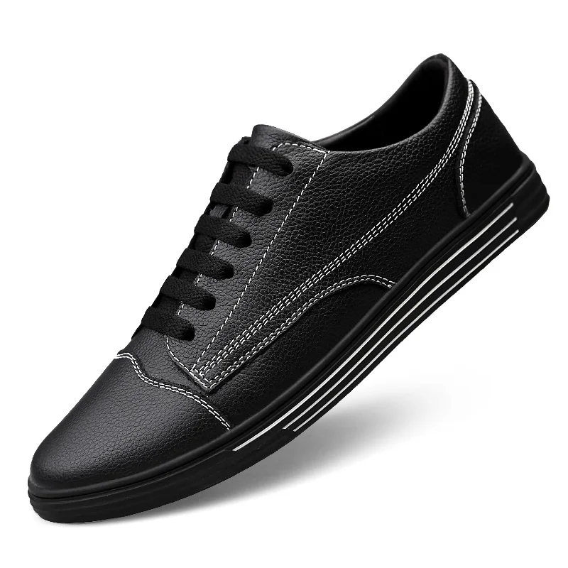K-TUO New Spring &amp Autumn Skateboarding Shoes Genuine Leather Sport Student Sneakers Men Skateboard KT-7082 | Спорт и развлечения