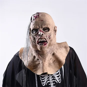 

Creepy Halloween Props mascara terror Frighten Scab Bloody Halloween Mask Halloween Party Supplies mascaras de latex realista