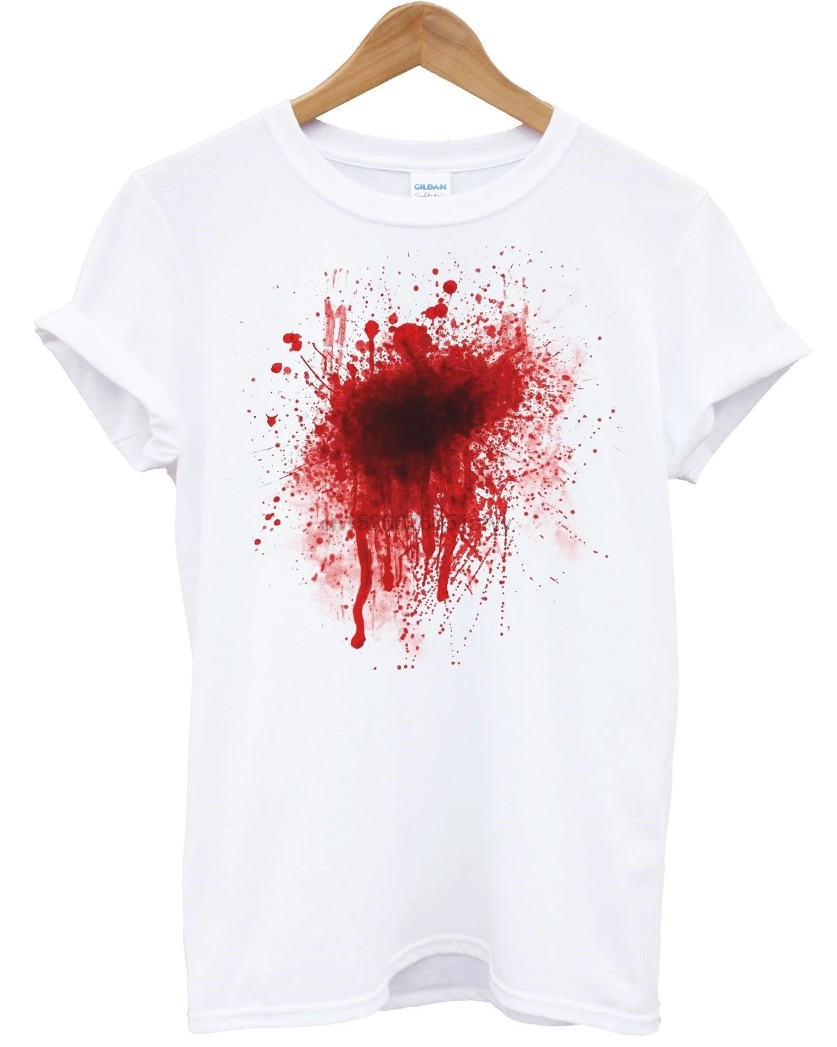 Кровяная футболка страшное нарядное платье на Хэллоуин быстрый костюм страшная