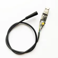 

Bicycle Programming USB Cable 50CM/2M Black Rubber Lead Fit For Bafang 8 FUN BBS01/BBS02 BBSHD Mid Drive Motor Accessories