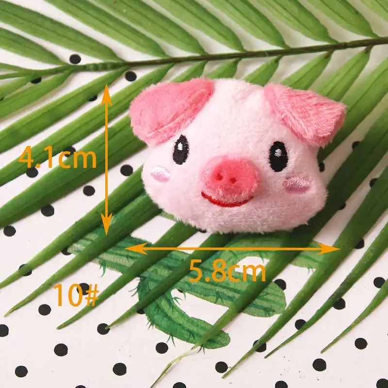 Плюшевый мультфильм о розовой свинье брошь с пандой корейский прекрасный креативный ручной работы фетр симпатичный значок футболка свитер сумка украшение плюшевые игрушки M1 - Цвет: 10