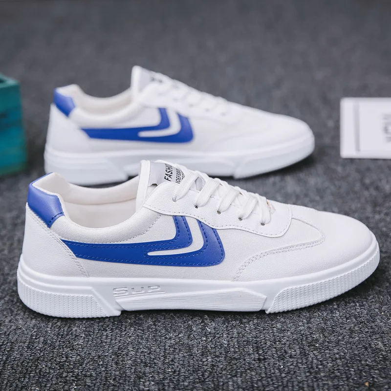 

Brand Spring Autumn New Men's Vulcanize Shoes Breathable Oxfords Canvas Fashion Sneakers Low Top Lace-up High Quality Size 39-44