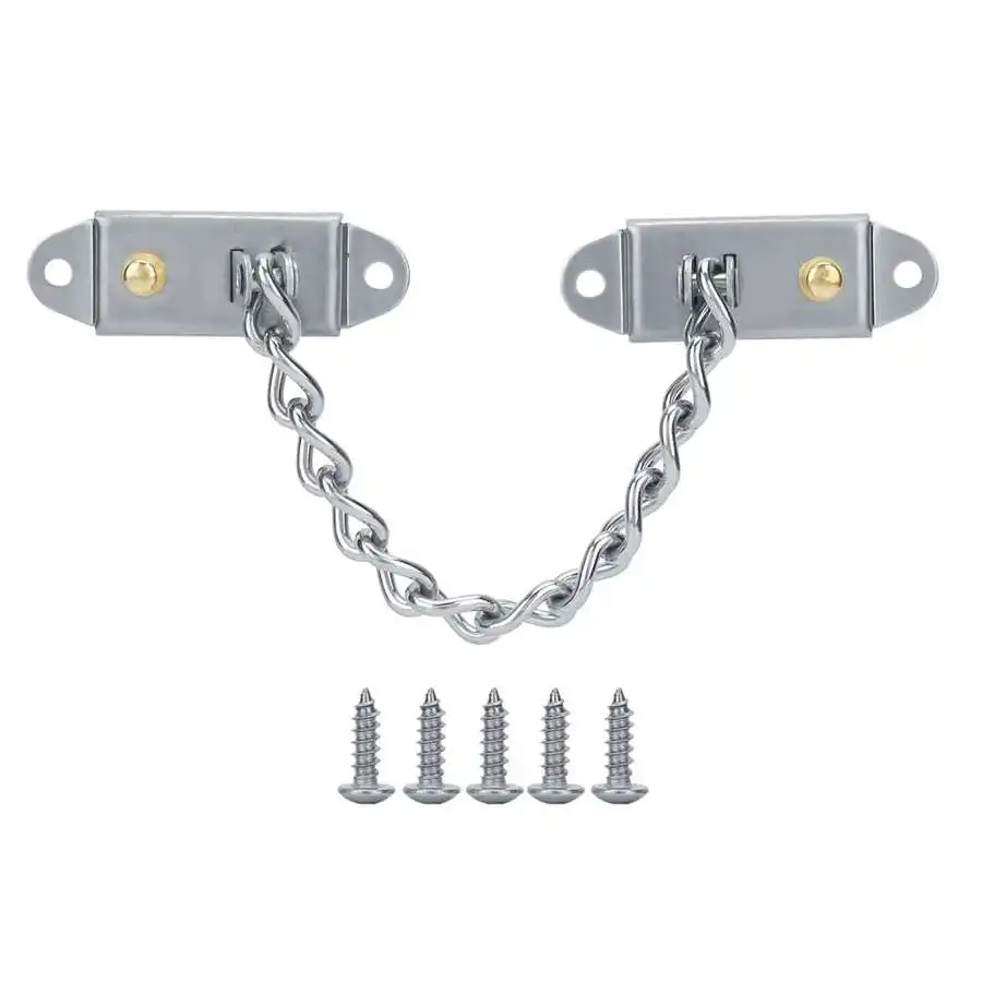 Door Chain Lock Security Door Chain Lock Stainless Steel Children Safety Anti-Theft Door Chain Lock Security For Aluminum Alloy Window