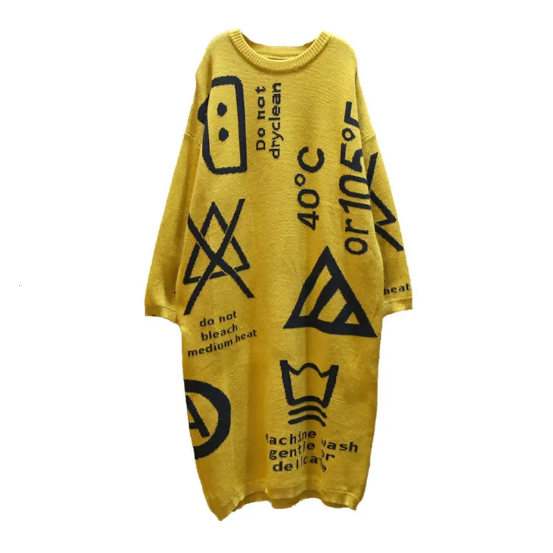 TVVOVVIN Knitted Geometrical Sweater Women Pullover Autumn Letter Small Fresh O Neck Full Sleeve Casual Style Sweater L530