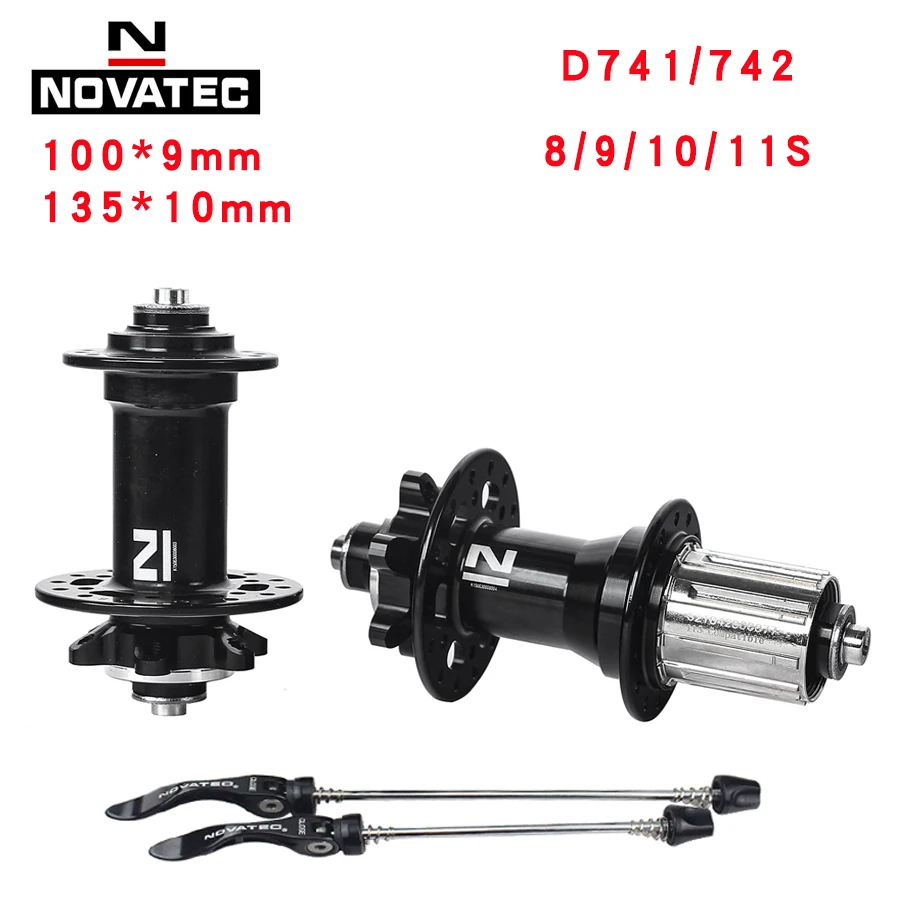 Novatec Mountain Bike Hub D741/D742SB Disc Card brake Sealed bearing 100/135mm 28Holes 8/9/10/11S MTB bicycle hubs