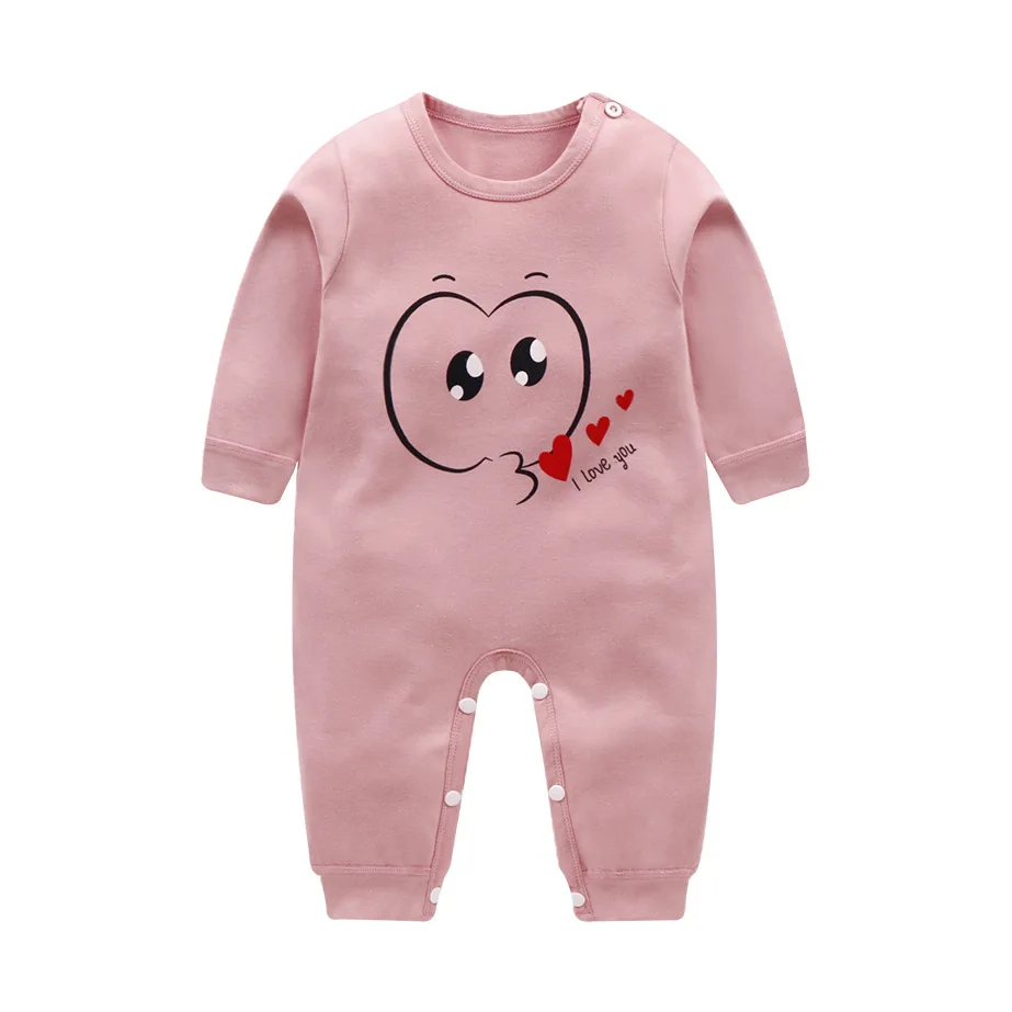 

ZWF550 New Newborn Baby Clothes Boys Girls Romper Character Printed Long Sleeve Cotton Romper Kids Jumpsuit Playsuit Outfits