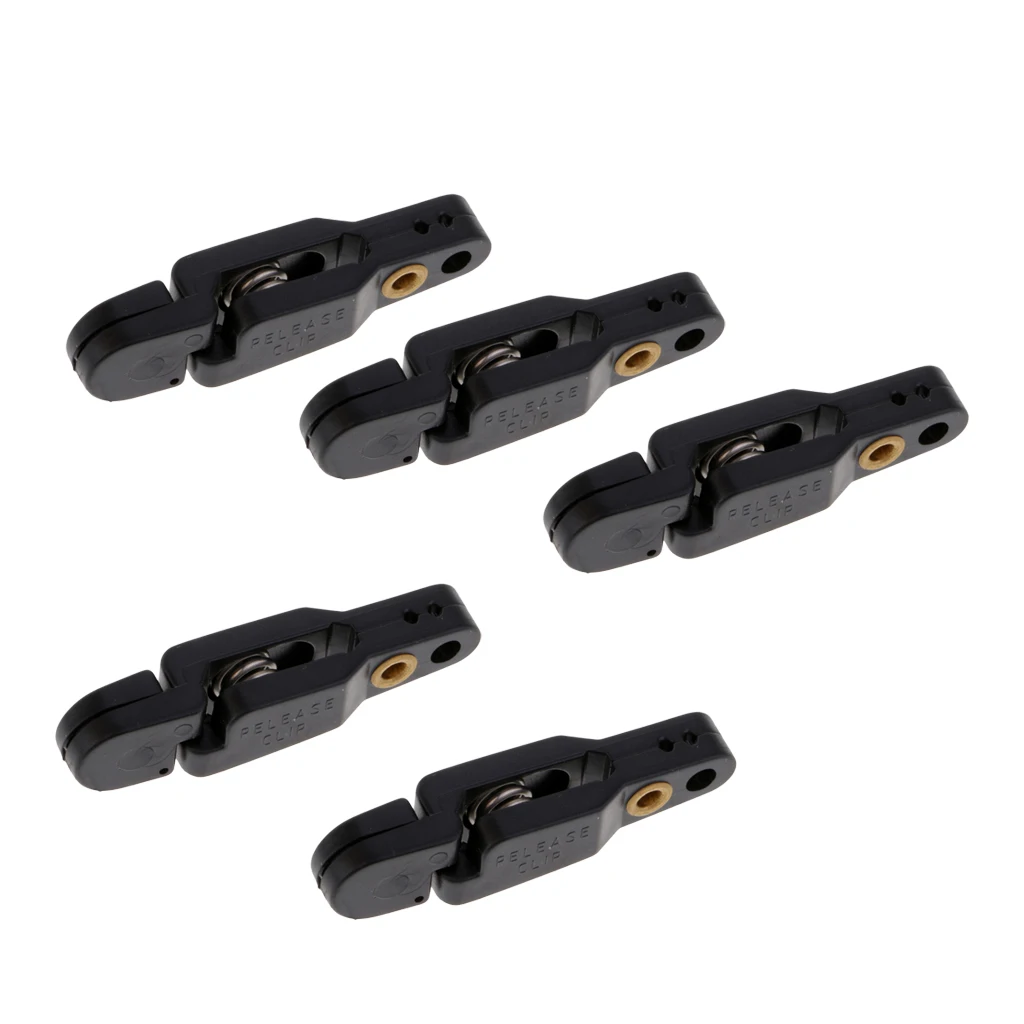 Lot 3~8pcs Outrigger / Downrigger / Planer Board Release Clips Padded Snap Release Clip with Pin Replacement Tackles Black