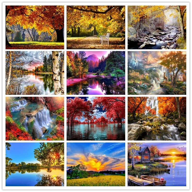 5D алмазная живопись пейзаж полная вышивка крестиком Вальд распродажа мозаика