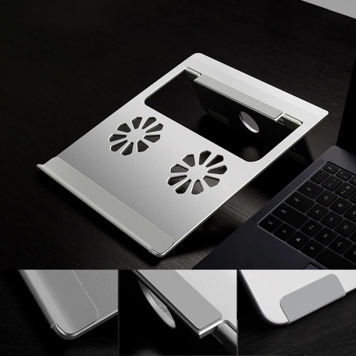 Алюминиевый сплав Подставка для ноутбука Регулируемый кронштейн радиатора для 9-17 дюймовый лэптоп планшет офисные принадлежности AS99