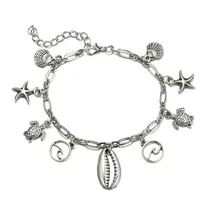 Стиль, украшения для ног, Европейская и американская мода, пляжный стиль, морская звезда, ракушка, подвеска, украшение для ног, крутые животные, черепаха, ножной браслет