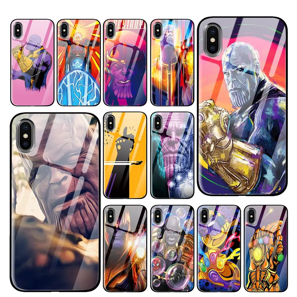 Thanos роскошные чехлы из закаленного стекла для samsung Galaxy S10 S8 S9 Plus Note 8 9 | Мобильные