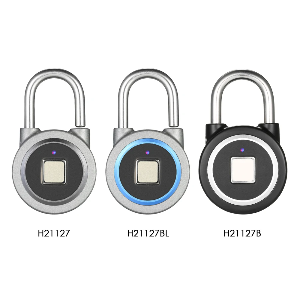 BT Fingerprint Smart Keyless Lock APP Button Password Unlock Waterproof Anti-Theft Padlock Door Lock for Android iOS System