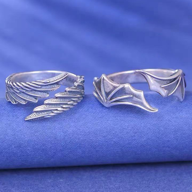 Romantic Sun Moon Paired Couple Rings Fashion Lover Matching Wedding Rings For Women Valentine's Day Gift Jewelry